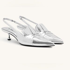 Carla Metallic Kitten Heel Pumps